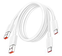 Cable USB C Carga Rápida 1m/lote de 2, 120W 6A USB Tipo C Cable Carga Rápida para Xiaomi 17/15T/14T/13T/12T/11T Pro, Carga Rápida para Redmi Note 15/14/13/12 11 10 Pro/Pad 8/7/6/5/POCO F8/X7/M6/X5/X4