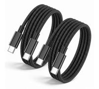 Cable USB C Carga Rapida 2M 2Pack,60W Cable iPhone USB C Nylon 3A cable USB-C a USB-C Carga Rapida Cabo Tipo-C para iPhone 17/16/15 Pro Max, para Samsung Galaxy S25 S24 S23 S22, para Pad Pro/Air/Mini
