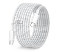 Cable USB C Carga Rápida 3M, 60W Cable iPhone 15 16 17 Cable USBC a USB C Carga Rapida cable Tipo C a Tipo C Type C cable Cargador para iPhone 17 15 16/15 16 17 Pro Max/15 16 Plus,iPad,Samsung,Xiaomi