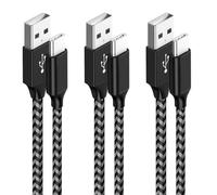 Cable USB C Carga Rapida, [3Pack 2M] 3A Cable USB Tipo C Nylon para iPhone 15 Pro Max, iPad Pro, Samsung Galaxy S24 S23 S22