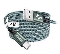 Cable USB C Carga Rapida [4M] Cable USB C Largo Cable Carga Rapida Tipo C 3.1A Cargador Tipo C y Sincronización para Galaxy S20/S10/S9, Huawei P40/P30/P20, Redmi Note 9 Pro/9/8 etc