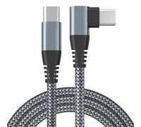 Cable USB-C con conector en ángulo Cargador rápido de 60 W Grey 3 m