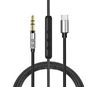 Cable USB C con micrófono para Beats Studio Pro, enchufe tipo C de repuesto con cable de micrófono para Beats Studio Pro 3 2 1, Solo 4 3 2 HD, Pro Detox, EP, Pill, Mixr, auriculares ejecutivos (no