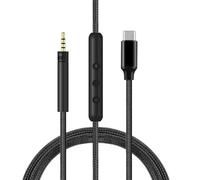 Cable USB C con micrófono para Momentum 4, cable tipo C para auriculares Sennheiser Momentum 5 4 3 2 1 HD, Epos ADAPT MB 360 361 UC MS, HD 4.30 4.40BT 4.50BTNC 350BT 400S 450BT 458BT (no para