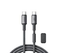 Cable USB-C con organizador y soporte magnético de 1,2 m - gris