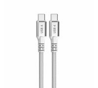 Cable USB-C DCU Tecnologic USB4 Gen 2x2 240W 40Gbps 1.5m Blanco