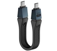 Cable USB C de 80gbps, conector de cabeza macho a macho de 240w c, soporte máximo de amplificación de ancho de banda de 120gbps 16K@30Hz 8K@60Hz Compatible con Thunderbolt 5 / 4 / 3, USB 4.0(13 cm)