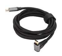 Cable USB C de ángulo Recto para Steam Deck, Cable USB C a USB C de 90 Grados, Cable de Carga Rápida PD100W Tipo C 3.1 Gen2 USB C para Steam Deck, Compatible con 4K 60 Hz, Nailon