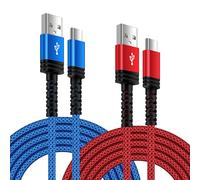 Cable USB C de carga rápida [1,83 m/lote de 2], cable USB a USB C Samsung teléfono móvil Cable para iPhone 17 Pro Max/16 Pro/15, Samsung Galaxy S25 Ultra S24 23 S22 A55, Google Pixel, Xiaomi