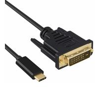 Cable USB-C DVI Thunderbolt 4K a 30Hz, Tipo C Hembra Compatible con MacBook Pro 2017-2020, Surface Book 2, Dell XPS 13, Galaxy S10