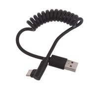 Cable USB C en espiral USB a USB C en espiral para coche, cable retráctil corto USB C de 60 W, cable de datos rápido de 480 Mbps, cable de datos en espiral USB tipo C