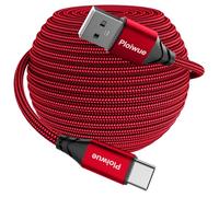 Cable USB C extralargo de 10 m, USB 2.0 A a tipo C, cable de carga rápida para Samsung Galaxy, LG, Moto, Sonyxepria, XiaomiRedmi, smartphones, tabletas, laptop, cámara de seguridad, controlador PS5 y