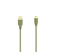 Cable USB-C ""Flexi-Slim", USB 2.0, 480 Mbit/s, verde tortuga, 0,75 m
