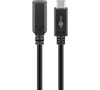 Cable USB-C Goobay 61038 1 m USB 3.2 Gen 2 Extensión Rápida Negro