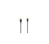 Cable USB-C - HAMA - FLEXI-SLIM - 0,75 m - USB 2.0 - Negro