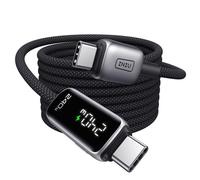 Cable USB-C INIU Leopard 240W 2m Negro con pantalla digital