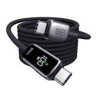 Cable USB-C INIU Leopard con Pantalla Digital 2 m 100W Negro