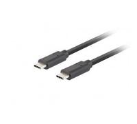 Cable usb tipo c lanberg 1m - macho - macho - negro