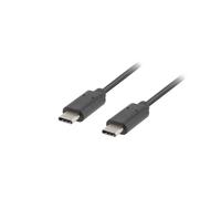 Lanberg Cable USB Tipo C a USB Tipo C CA-CMCM-10CU-0010-BK USB 2.0 1 m Negro
