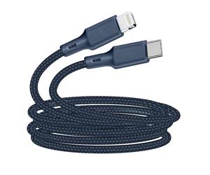Cable USB C/Lightning - JUST GREEN - 2 m - Reciclable - Carga y sincronización - Algodón