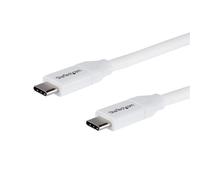 Cable USB C Macho - Macho (4 mts) Blanco - STARTECH