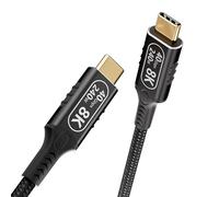 cable usb-c macho to macho Compatible con Thunderbolt 4 y Thunderbolt 3 cable 1m,240W carga rapida,usb4 data transfer 40Gbps,tipo c HD 8K@60Hz/4K@144Hz video Aplicable a Monitor,Hub,SSD,Dock,Display.