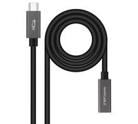 Cable USB-C Macho - USB-C Hembra (2 metros) - NANOCABLE