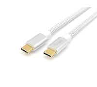 Equip InLine - Cable USB 3.2 C a C (0,5 m), color blanco