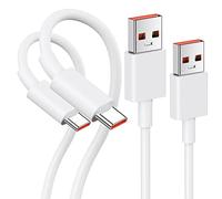 Cable USB C para Xiaomi Pad 8 7 6 5 para Mi 15 14T 13 12 Pro,120W 6A Cable Carga Rápida Cable USB C a USB 1M Cable Tipo C para Xiaomi POCO X7 X6 Pro C75 C65 para Redmi Note 15 14 13 12,Mejora 2Pack
