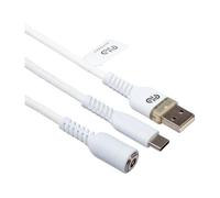 Cable USB C Qubick ACP50007 PLAYSTATION 5 Play & Carga Blanco