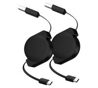 Cable USB C retráctil de 3 pies, cargador tipo C, cable de carga rápida | Cable retráctil USB A a USB C para coche para Samsung Galaxy Z Fold 8 S26 Ultra S25 FE A17 A16 A15 A37 S24, Pixel 11 Pro