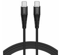 Cable USB C Savio CL-160 2 m 100W carga rápida y datos negro