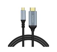 Cable USB-C Savio CL-184 a HDMI 3 m 4K 60Hz Negro