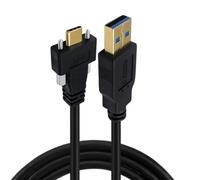 Cable USB C seguro para equipos de inspección visual, tipo de montaje en panel, lleno de durabilidad, diseño de cabeza recta, cable industrial USB C