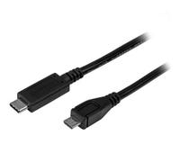 Cable USB-C StarTech 50cm Acodado USB 3.2 Gen 2 10Gbps 100W DisplayPort 4K Negro