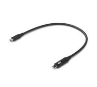 Cable USB C Ubiquiti UACC-Cable-USB-100W-0.3M-BK trenzado con pantalla y carga rápida