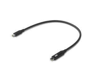 Cable USB C Ubiquiti UACC-Cable-USB-100W-0.3M-BK trenzado con pantalla y carga rápida