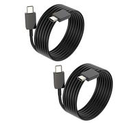 Cable USB C USB C 2 metros (2Pack)para Apple Iphone 15 Pro Max para iPad Compatible con Samsung S21 FE A12 A52 A71 Cable Type C to Type-C Carga Rápida Tipo C Móvil Cargador Cables Thunderbolt 4