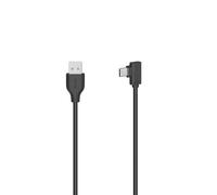Cable USB-C, USB-C macho - macho USB-A, 90 °, USB 2.0, 480 Mbps, 0,75 m