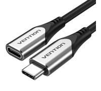 Cable USB-C Vention TABHF 1m 60W 5Gbps Trenzado Aluminio Gris