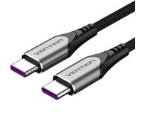 Cable USB-C Vention TAEHF 1m 5A 100W PD Transferencia 480Mbps Chapado en Oro Gris