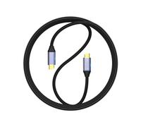 Cable USB C Vídeo 4K@60Hz, Cable USB 3.1 10Gbps, Soporta Carga Rápida PD 100W, Compatible con Macbook Pro Air, Galaxy Book3, HP, ASUS, iPhone 15 Pro Max, Galaxy S24 Ultra, Pixel 8 Pro. 1M trenzado