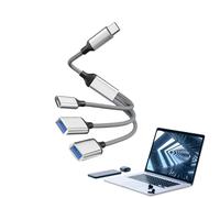 Cable USB, cable divisor USB 1 en 3 salidas | Extender Hub | Cable divisor USB de 1 pie 1 en 3 salidas Extender Cord Carga de soporte y transferencia de datos para el teclado portátil del automóvil