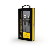Cable USB Cablexpert CC-USB2B-AMMBM-2M-BW USB 2.0 2 m Negro Micro-USB A-M