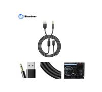 Cable USB con adaptador auxiliar para BMW. Calidad de sonido impresionante y chip original mejorado que garantiza una transmisión de música y carga
