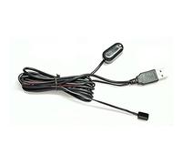 Cable USB con sensor de señal de infrarrojos de mando a distancia para decodificador o receptor (incluye receptor y transmisor de infrarrojos, ideal para cámping)