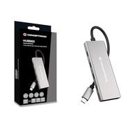 Conceptronic HUBBIES17G hub de interfaz USB 3.2 Gen 2 (3.1 Gen 2) Type-C 10000 Mbit/s Gris