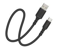 Cable USB DCU Tecnologic 30402077 USB-A a USB-C 1,5 m silicona negra