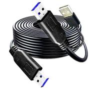 Cable USB de 40 pies A macho a A macho, extensor USB 3.0 para transferencia de datos, cajas de disco duro, impresoras, módems, cámaras, enfriador de portátil