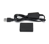 Cable USB de 5V, Banco de energía CC de 8,4 V + DR-E acoplador de 12 CC, batería simulada LP-E12 para cámara Canon